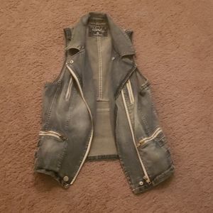 Blue jean vest